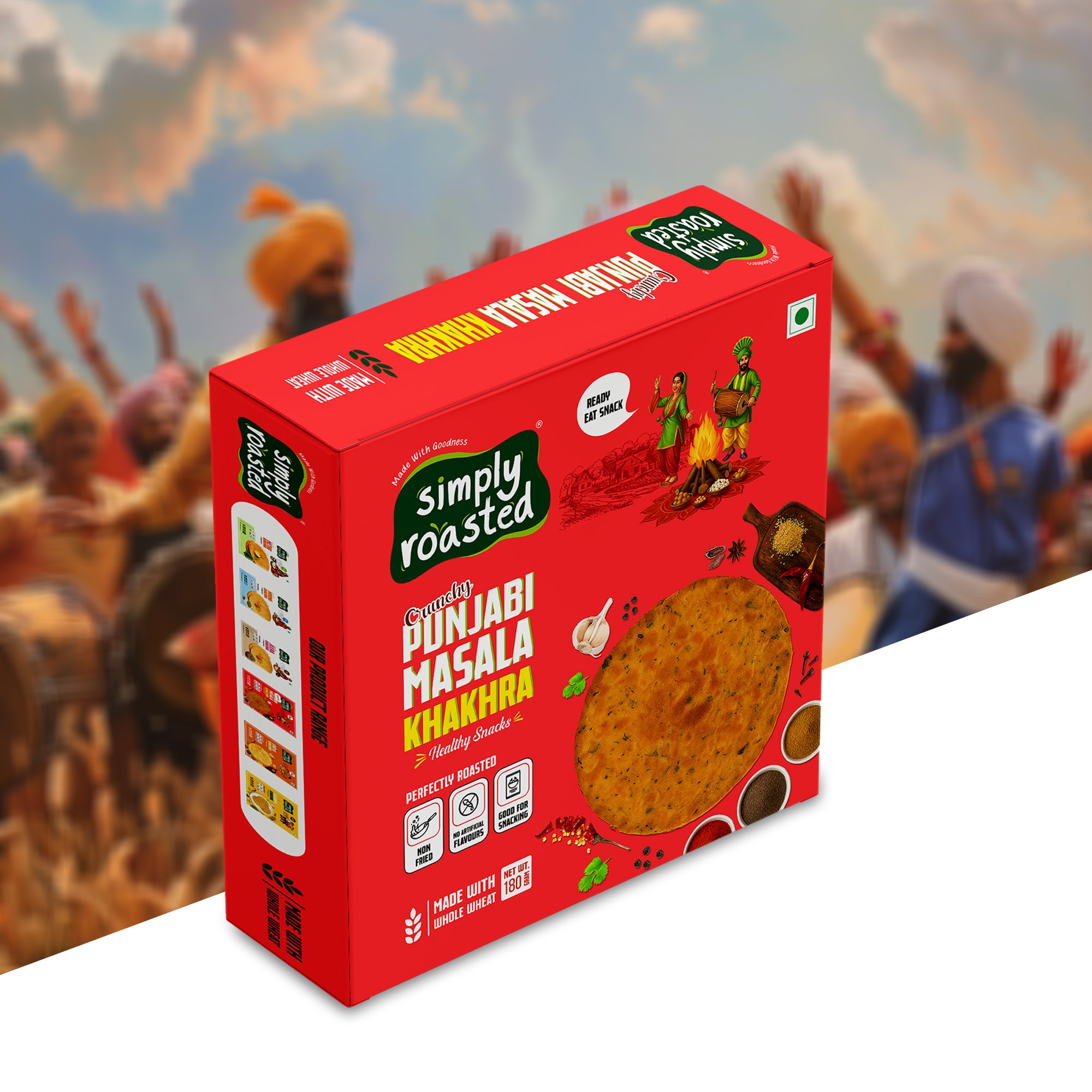 Crunchy Punjabi Masala Khakhra